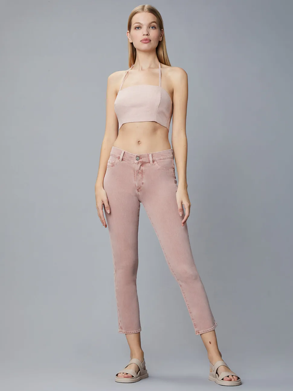 DL 1961 DL1961 - Mara Instasculpt Straight Mid Waist Crop