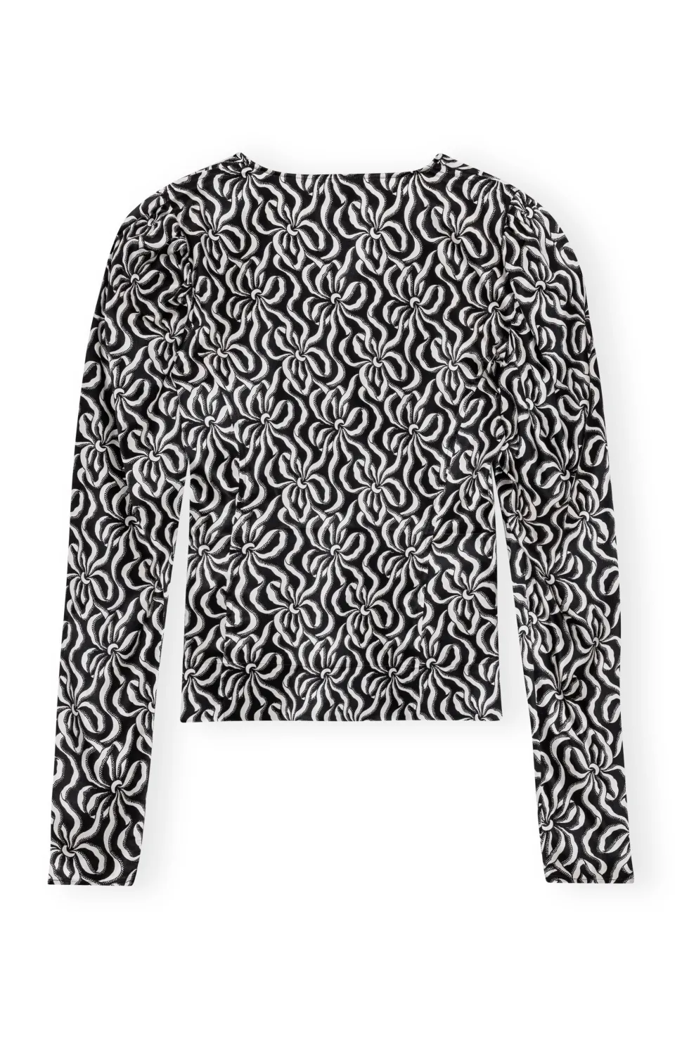 Ganni - Silk stretch satin blouse